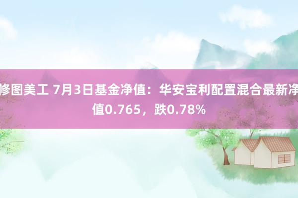 修图美工 7月3日基金净值：华安宝利配置混合最新净值0.765，跌0.78%